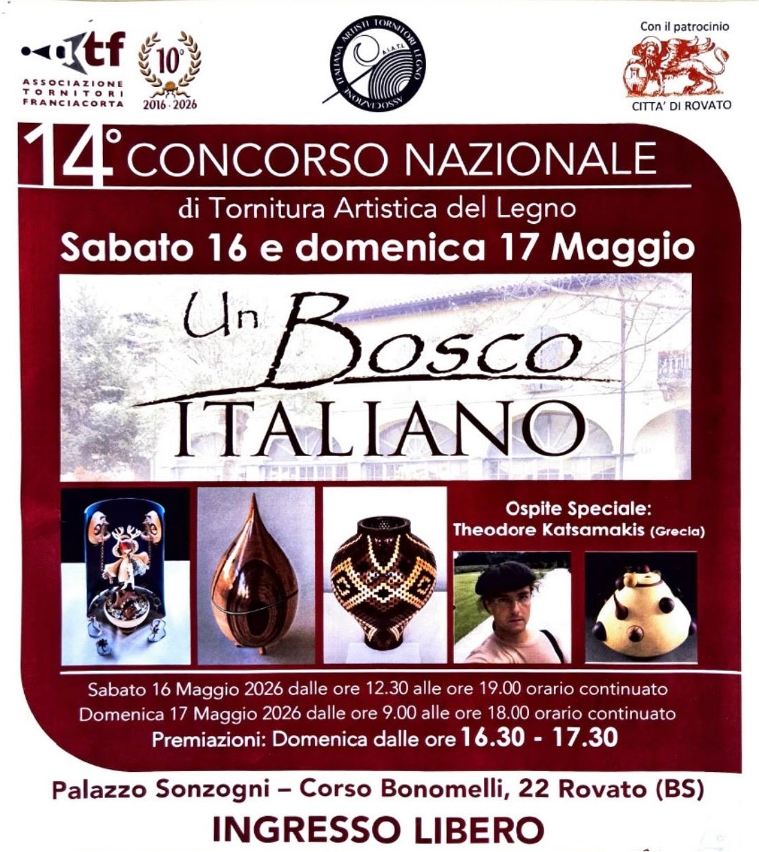 14° concorso nazionale di tornitura artistica del legno
