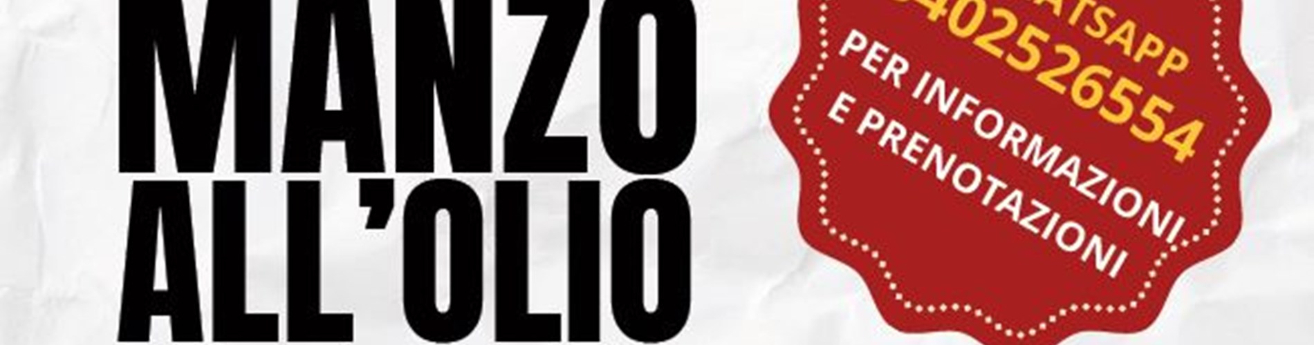 Il km del manzo all'olio Il km del manzo all'olio