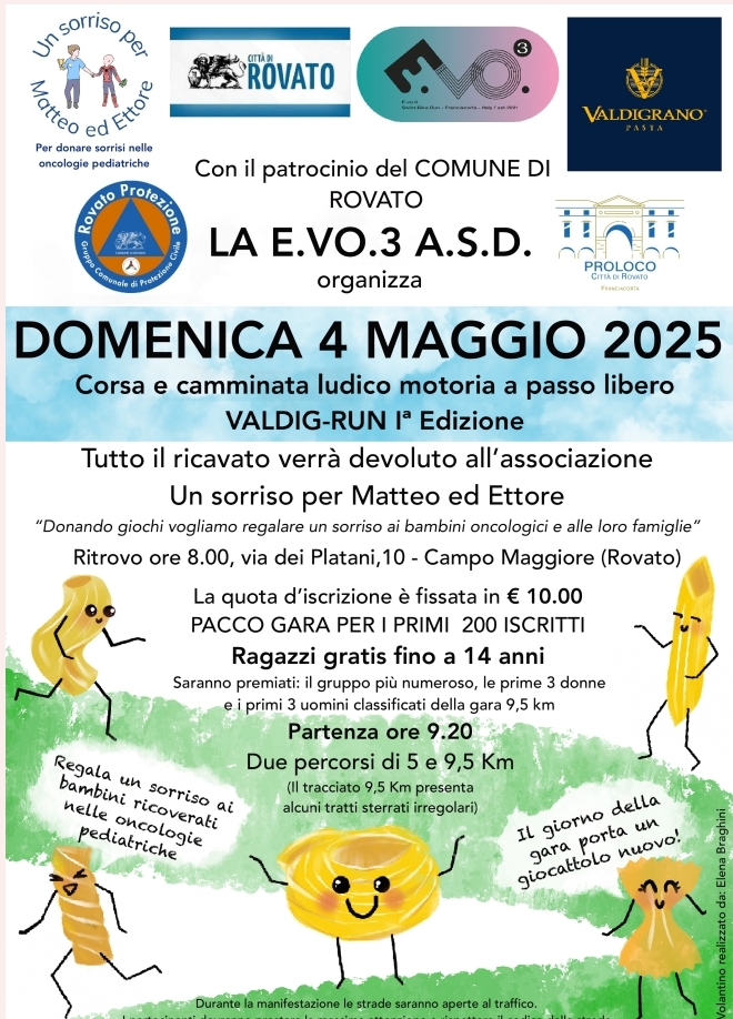 Corsa e camminata ludico motoria ValdigRun