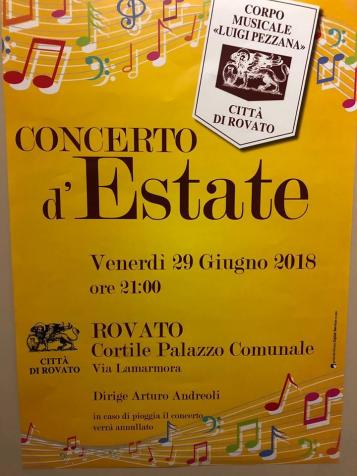Concerto d'estate Rovato Banda Pezzana