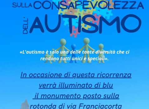 Giornata mondiale consapevolezza sull'autismo